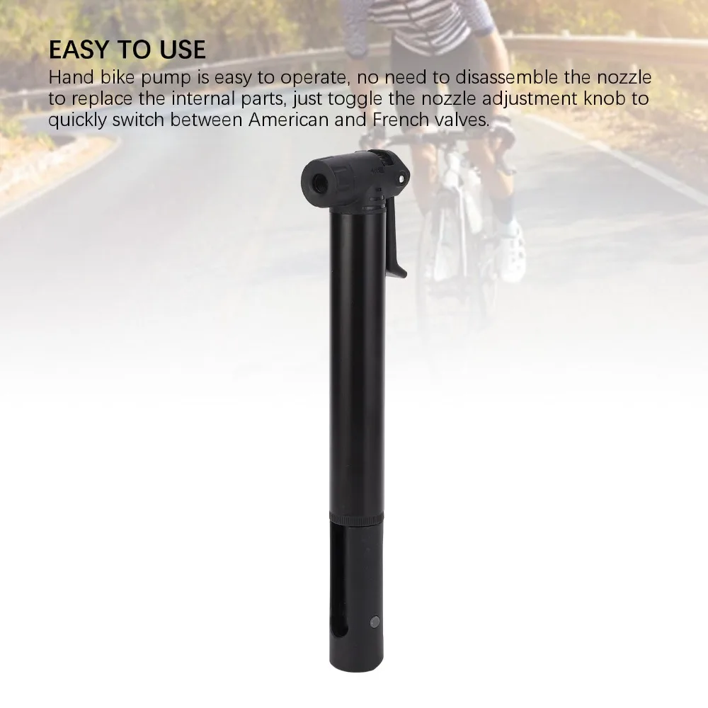 Bike Pump Frame Mount - Draagbare fietspomp mini aluminiumlegering, plastic fietspomp