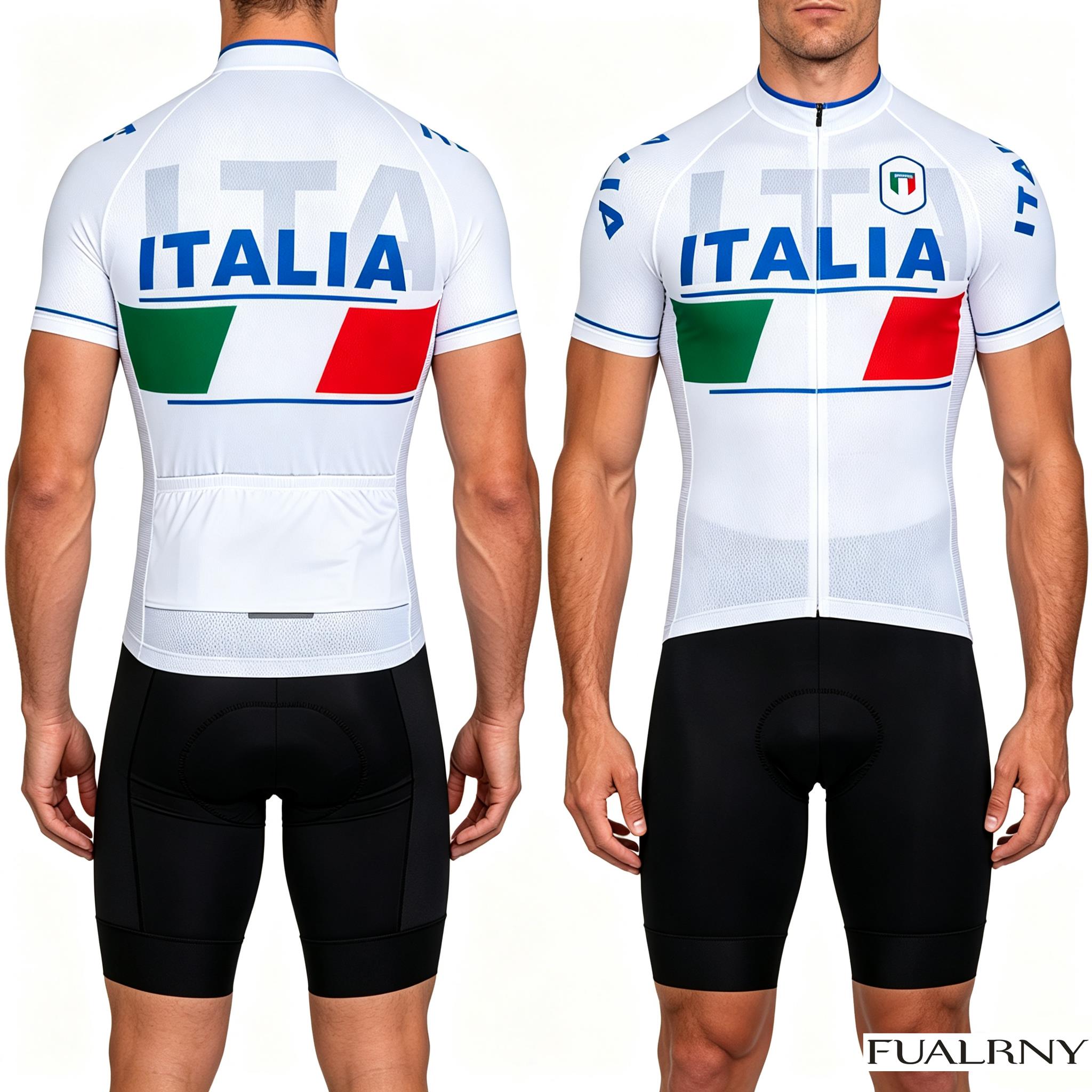 Cycling Commuter Shorts - ITALIA Zomer Wielertrui Set Maillot Bike