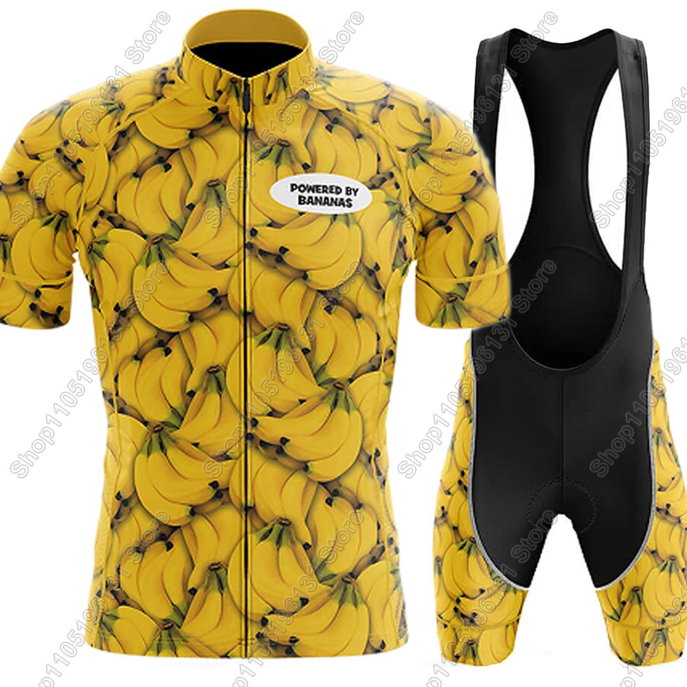 Cycling Commuter Shorts - Powerouge-By-Bananen 2026 Wielertrui Set Zomer Fietskleding