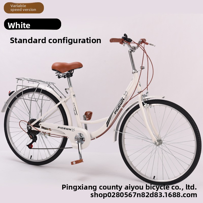 Cycling Commute Speed - 24/26 inch vintage lichtgewicht stadsfiets met