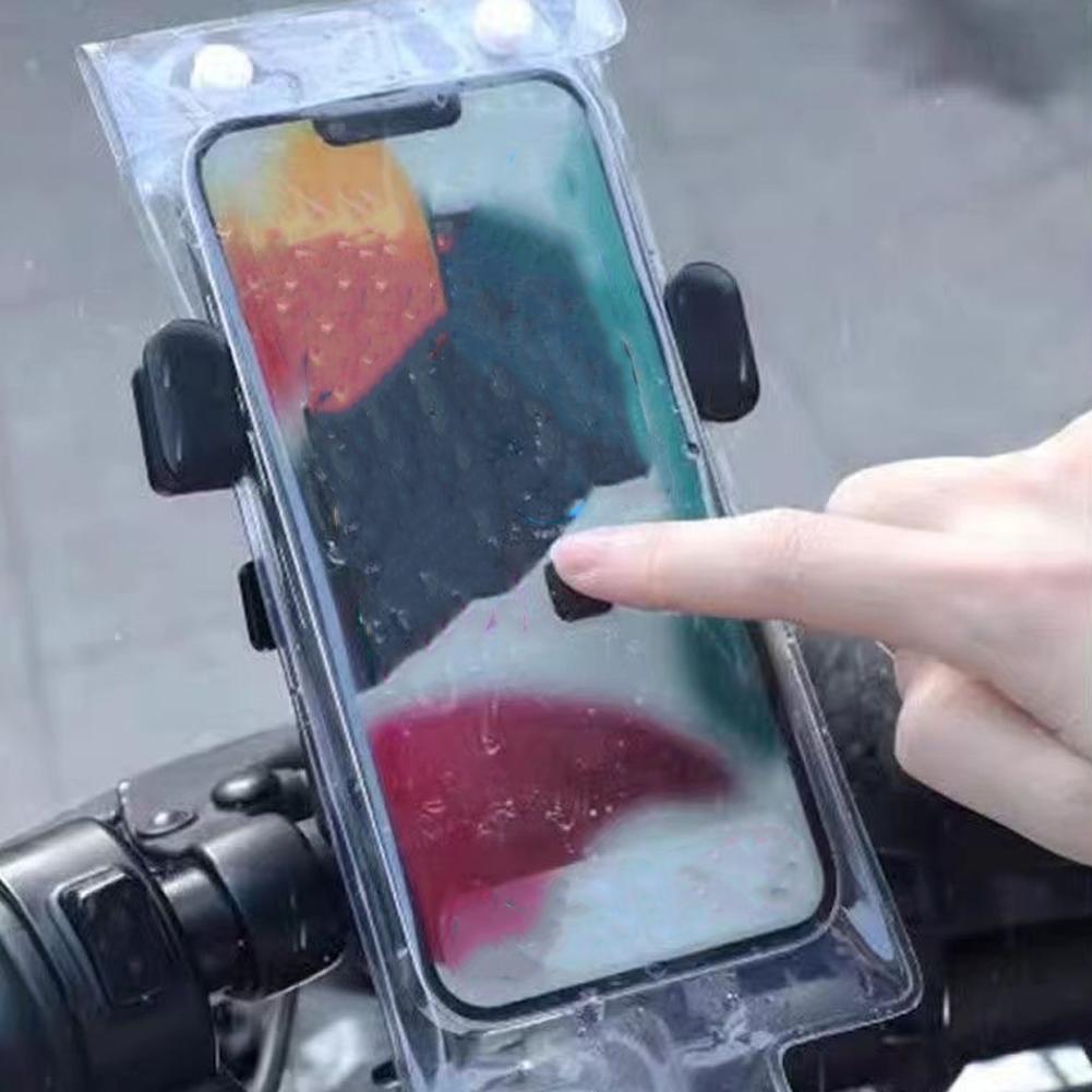 Cycling Commuter Bag - Motorfiets Waterdichte telefoontas TPU-hoes Oplaadbare HD-camera