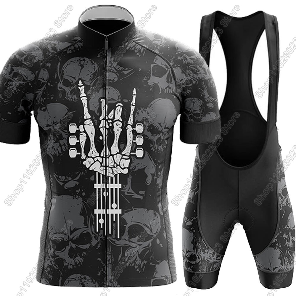 Cycling Commuter Shorts - Rock-en-Roll Wielertrui 2025 Set Zomer Fietskleding
