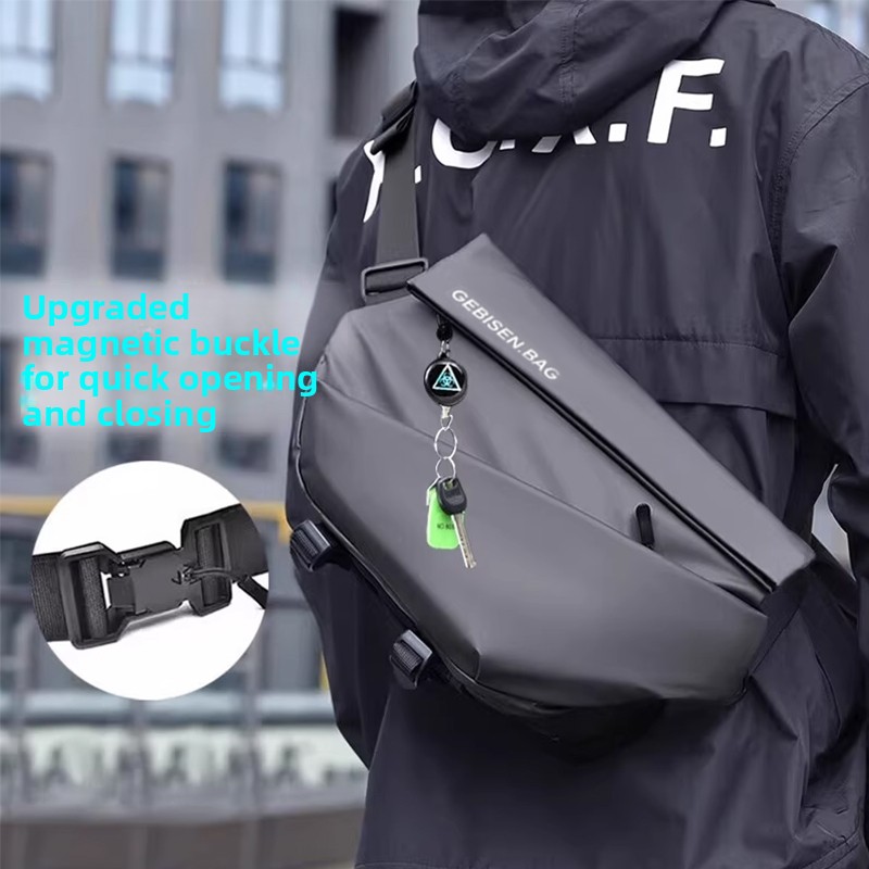 Cycling Commuter Bag - Crossbodytas voor heren met magnetische gesp,