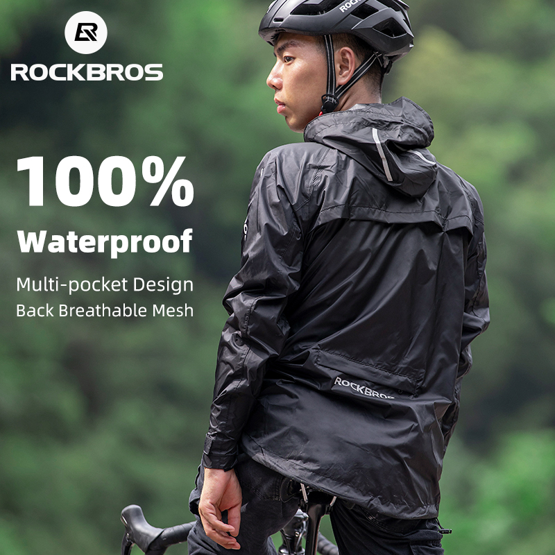 Cycling Commuter Jacket - ROCKBROS Waterdichte fietsregenjas Heren Ademend Winddicht