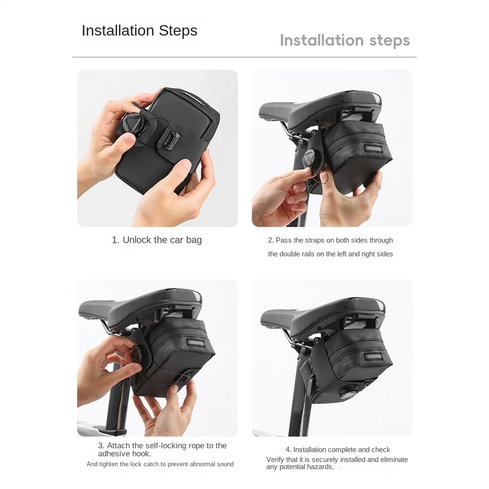 Fietszadeltas met draaibare sl - Saddle Bag Under Seat recensie en prijs