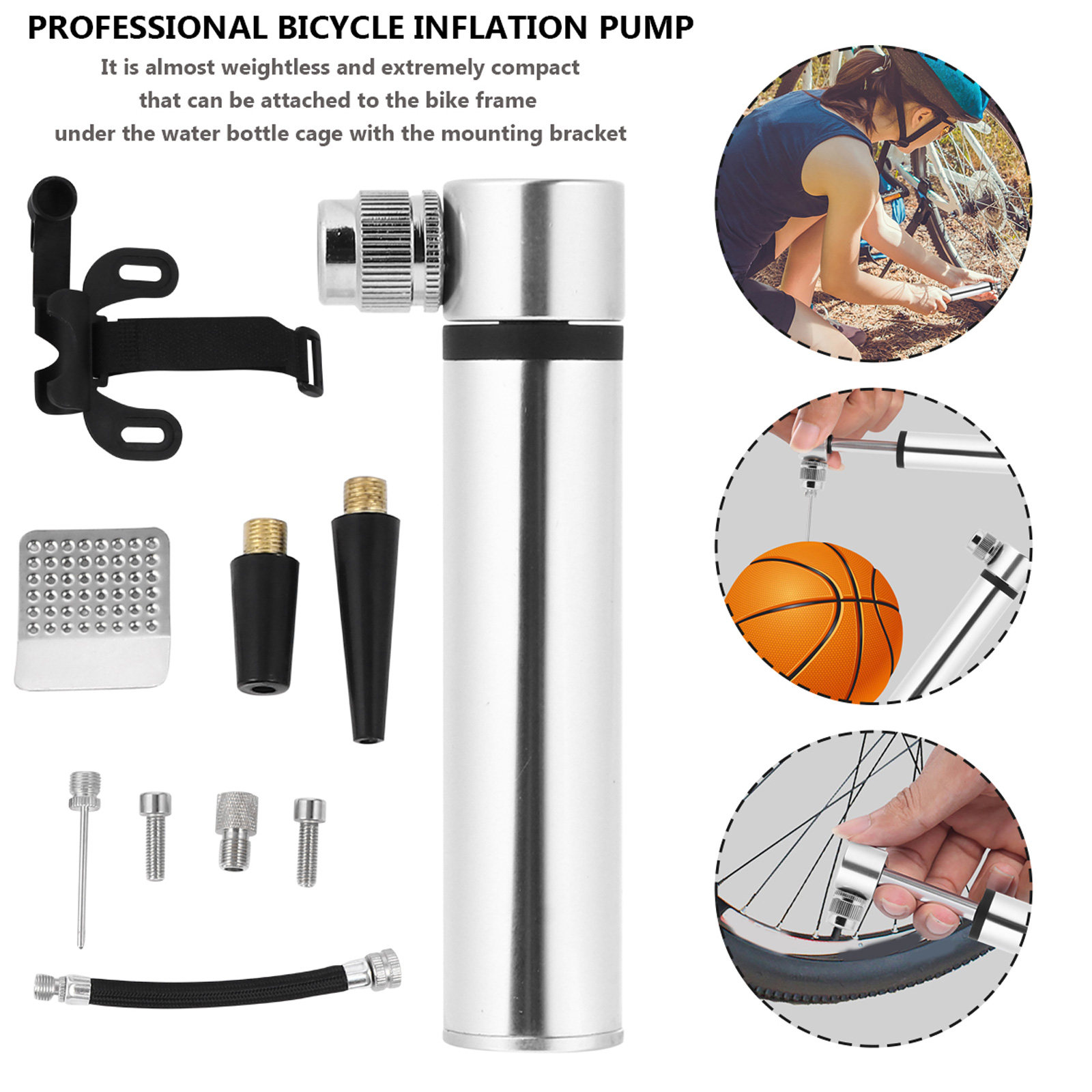 Fietspomp en reparatieset voor - Bike Pump Frame Mount recensie en prijs